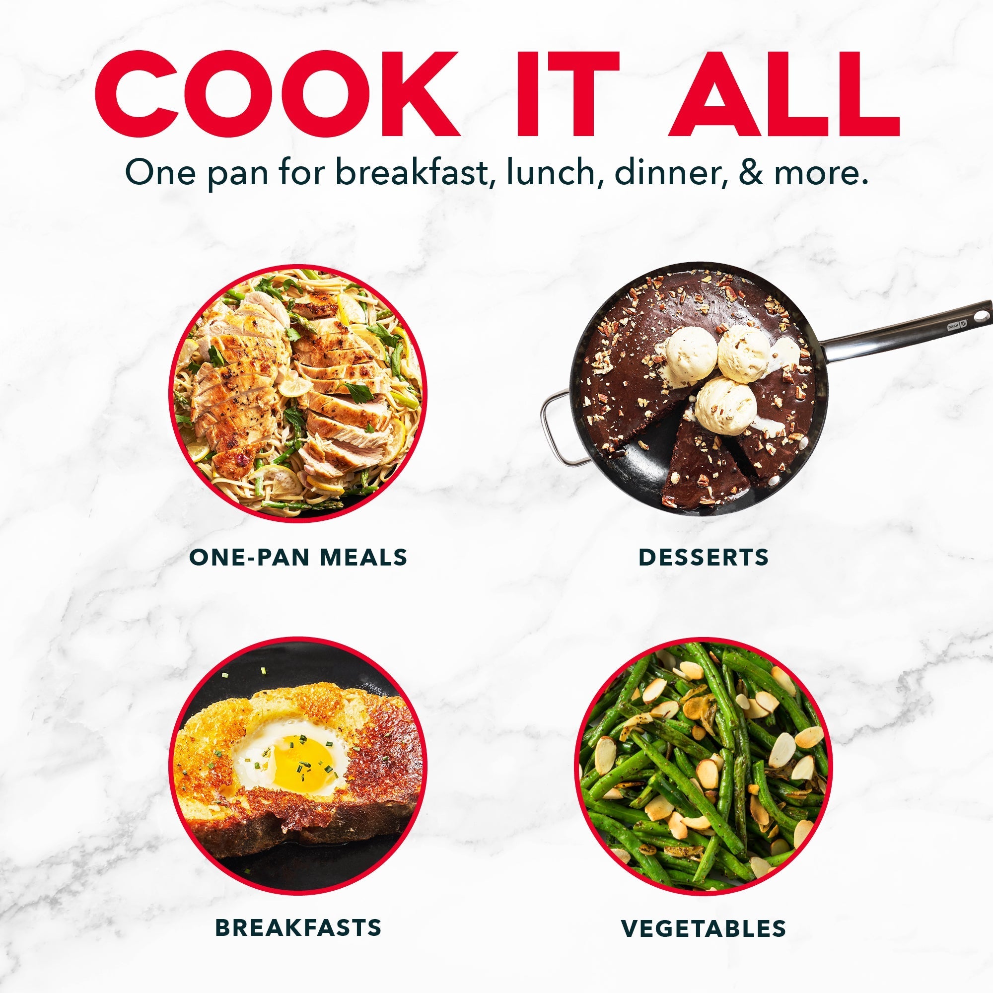 Lightweight Cast Iron Nonstick Pans